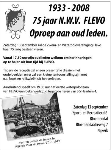 Uitnodiging Receptie 75 jaar